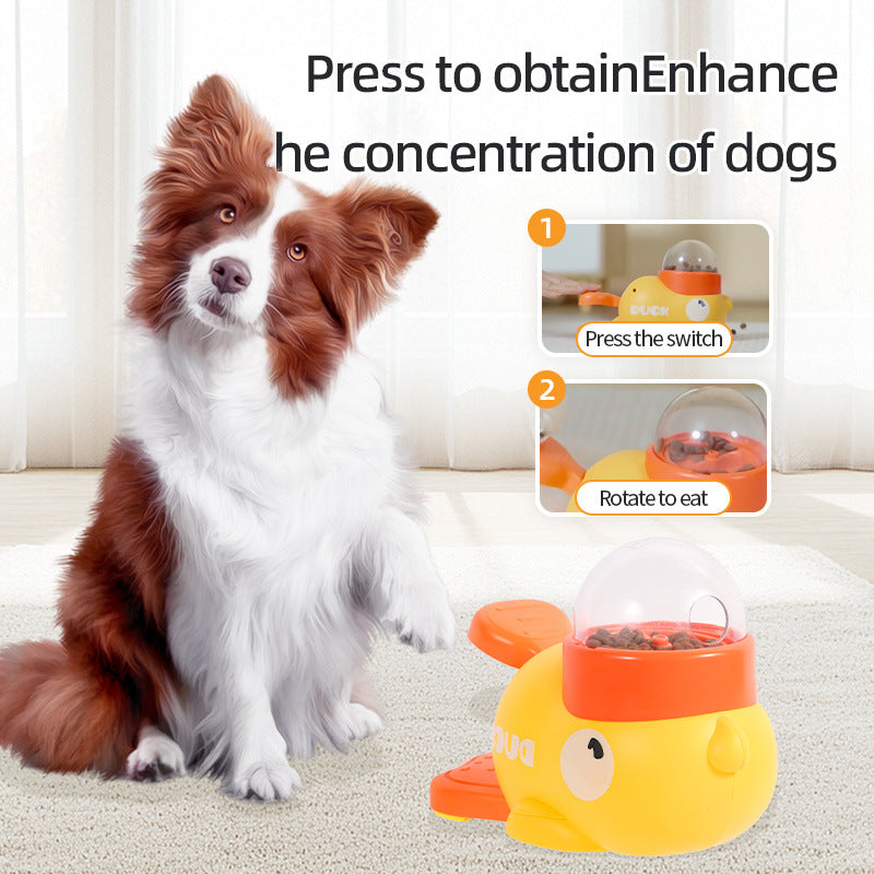 Quacky Fun Dog Puzzle Feeder - Slow Feed & Brain Game Toy