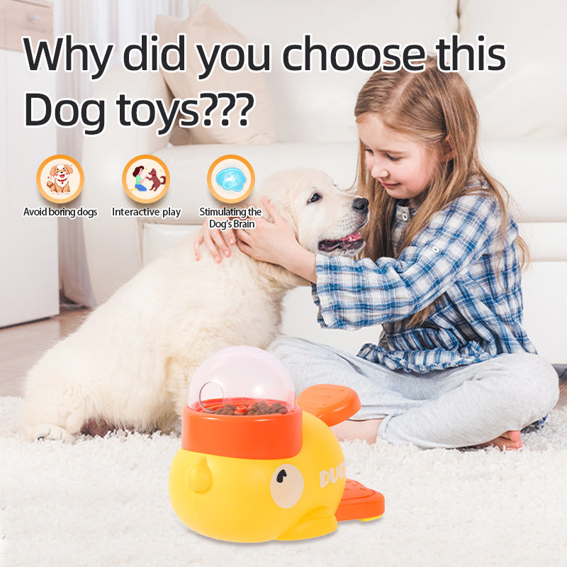 Quacky Fun Dog Puzzle Feeder - Slow Feed & Brain Game Toy