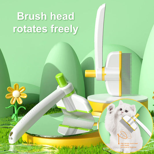 The Blissful Brush: Gentle De-Shedding & Flea Comb