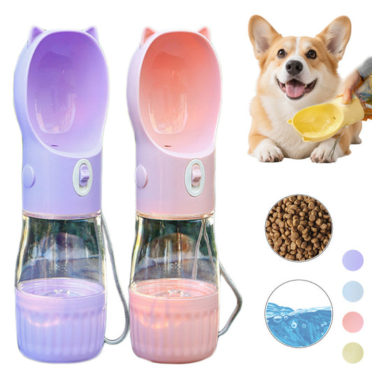 Adventure-Ready 2-in-1 Dog Water Bottle & Feeder