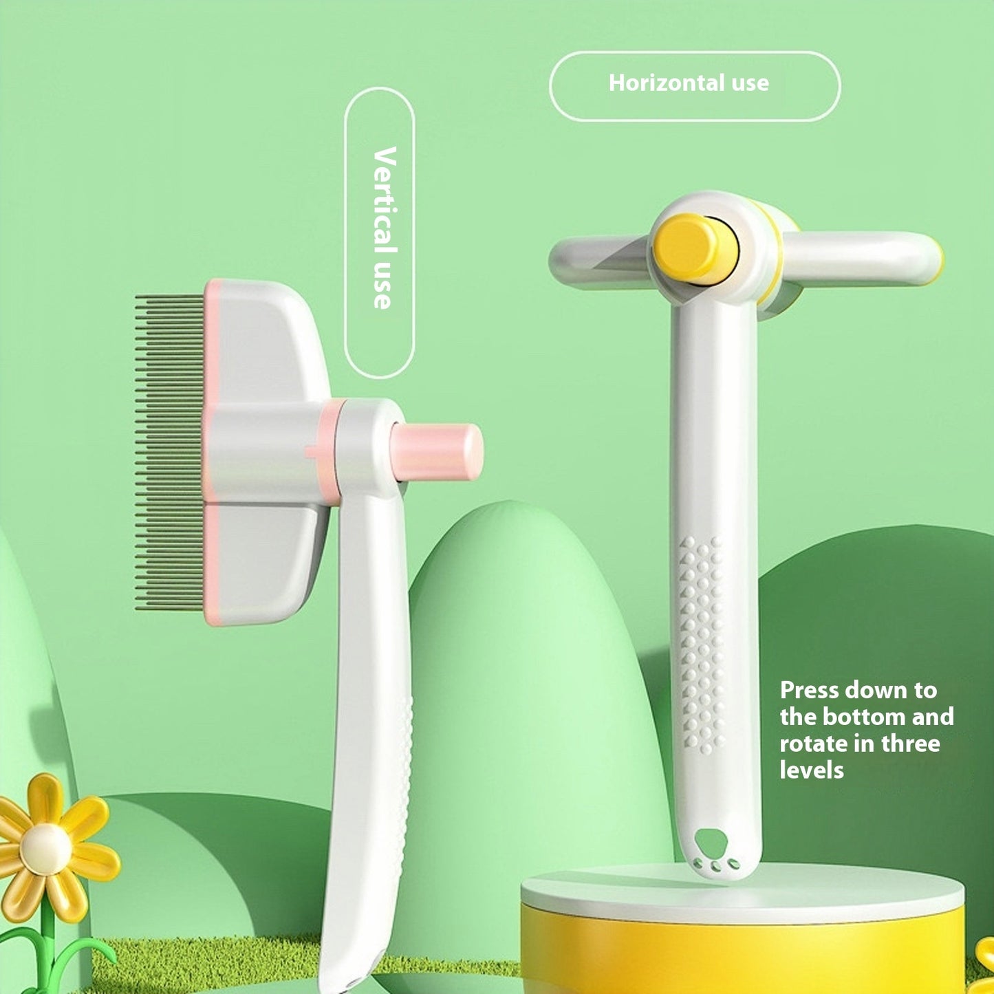 The Blissful Brush: Gentle De-Shedding & Flea Comb