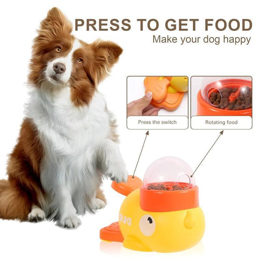 Quacky Fun Dog Puzzle Feeder - Slow Feed & Brain Game Toy