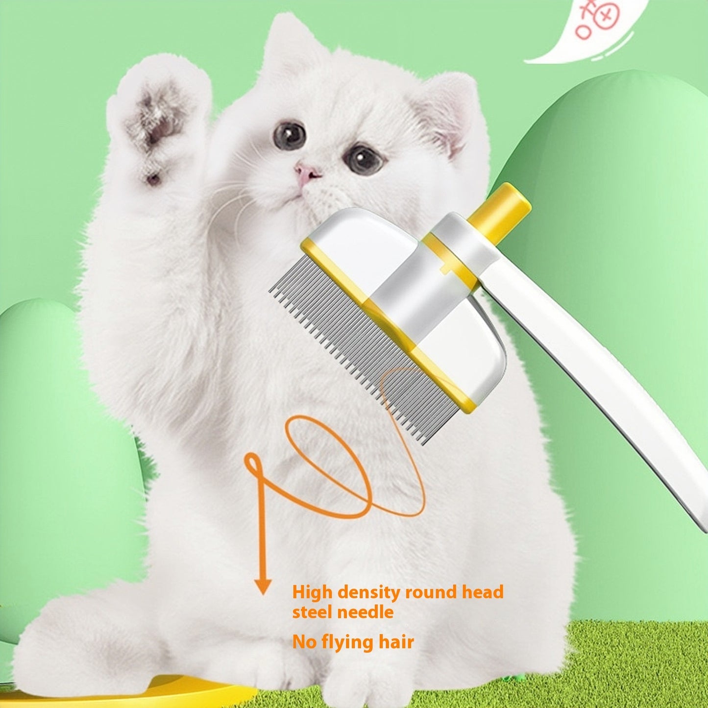 The Blissful Brush: Gentle De-Shedding & Flea Comb